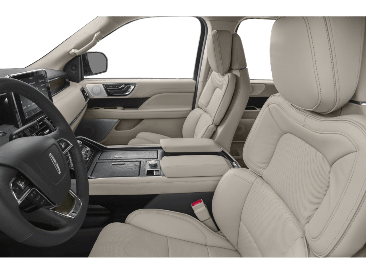 2018 Lincoln Navigator Premiere - Interior Driver's Side with Door Open, Front Seat Feature