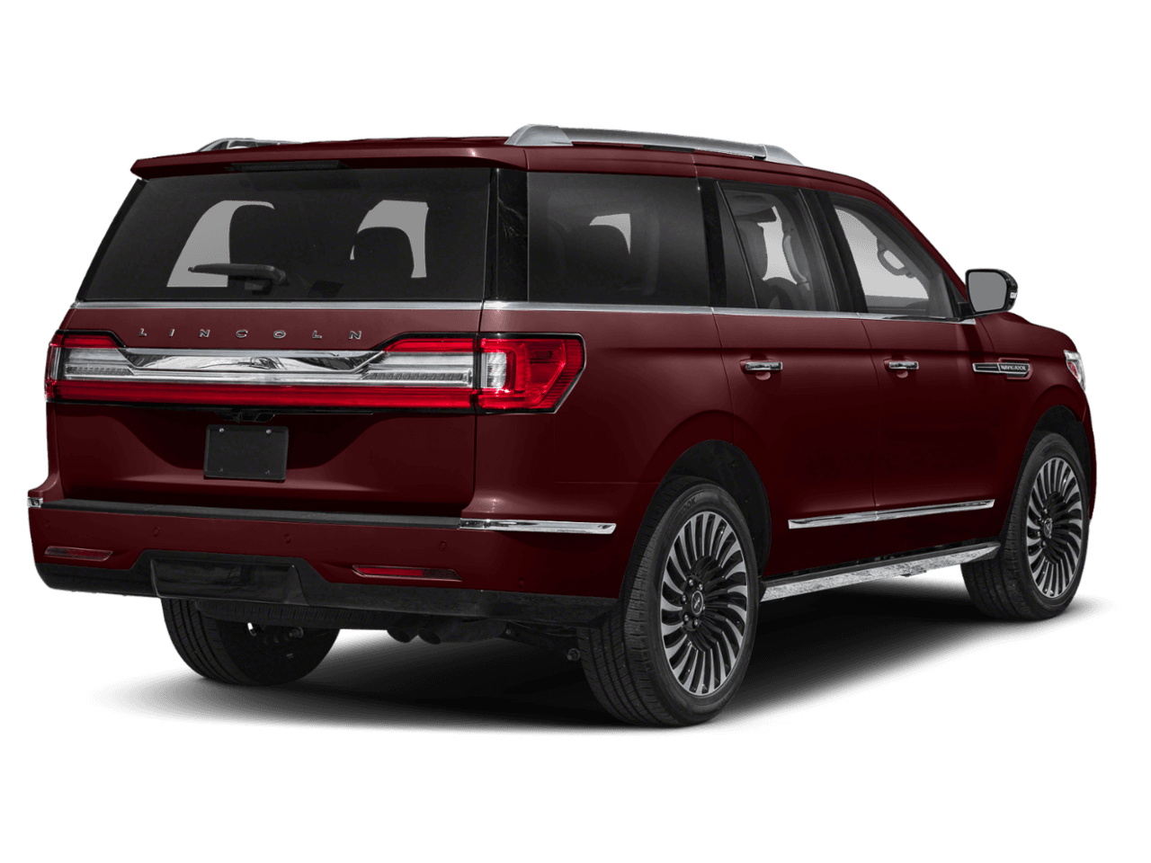 2018 Lincoln Navigator Black Label - Rear 3/4, facing to the right