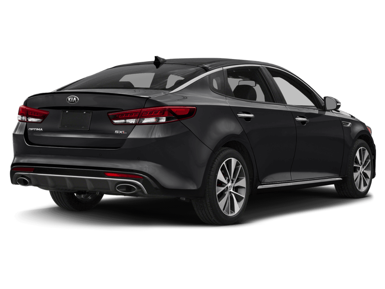 2018 Kia Optima SX - Rear 3/4, facing to the right