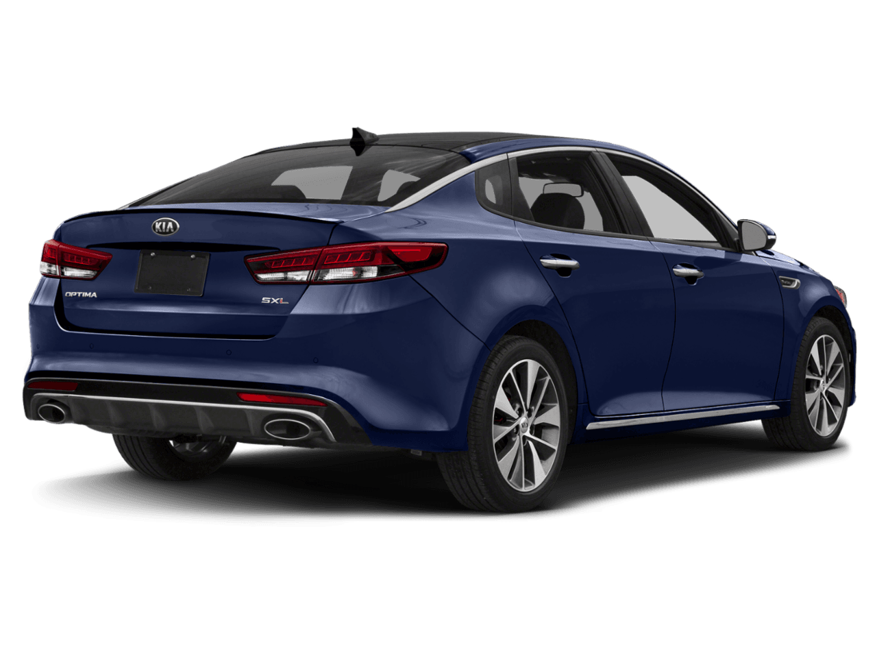 2018 Kia Optima SX - Rear 3/4, facing to the right