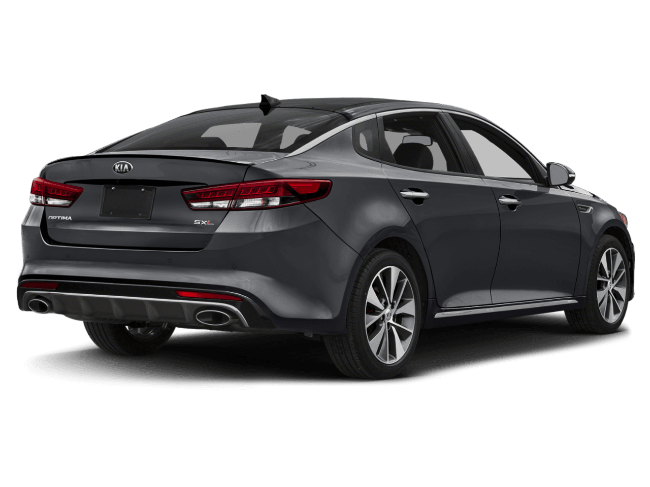 2018 Kia Optima SX - Rear 3/4, facing to the right