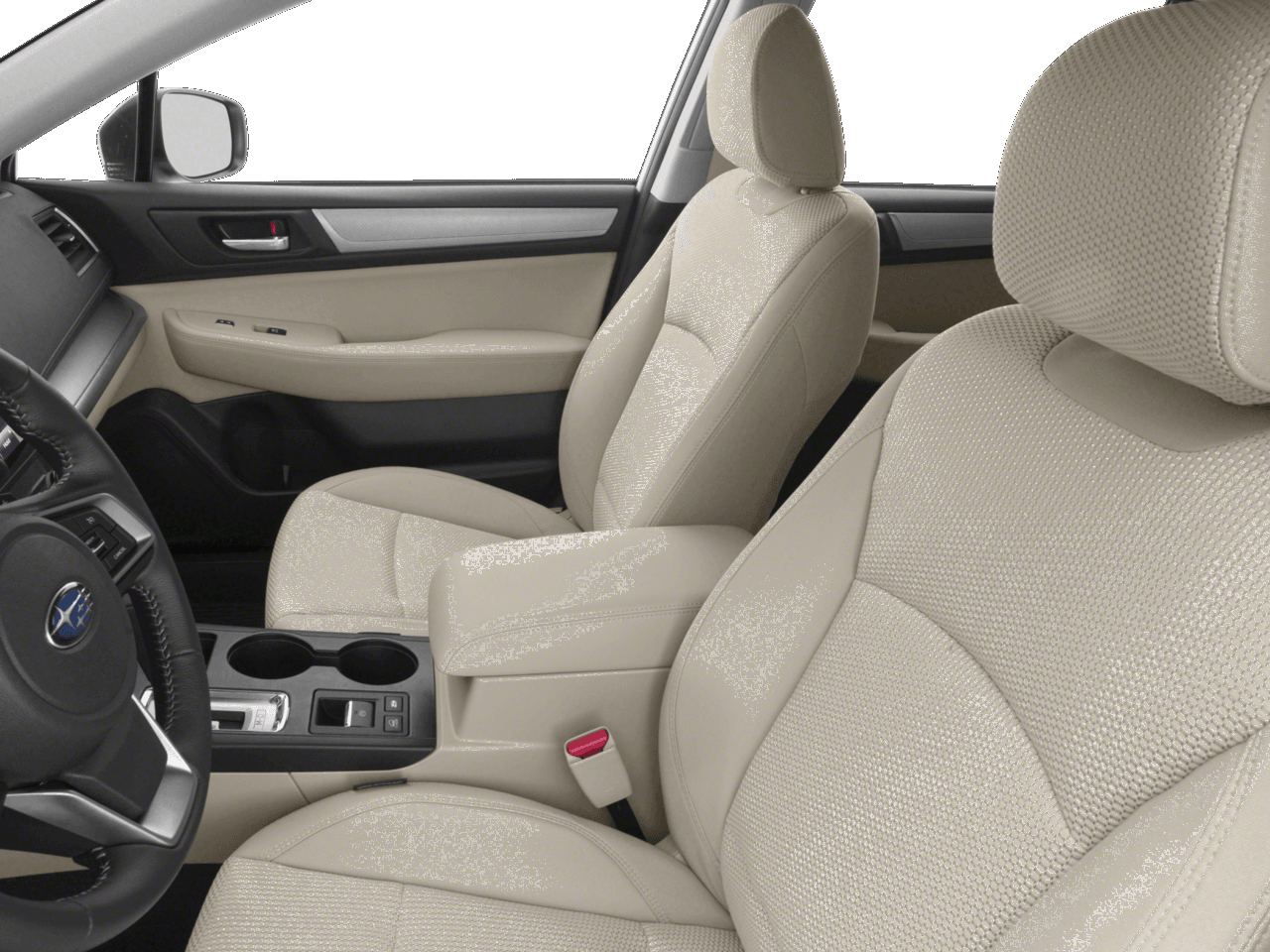 2018 Subaru Outback Premium - Interior Driver's Side with Door Open, Front Seat Feature