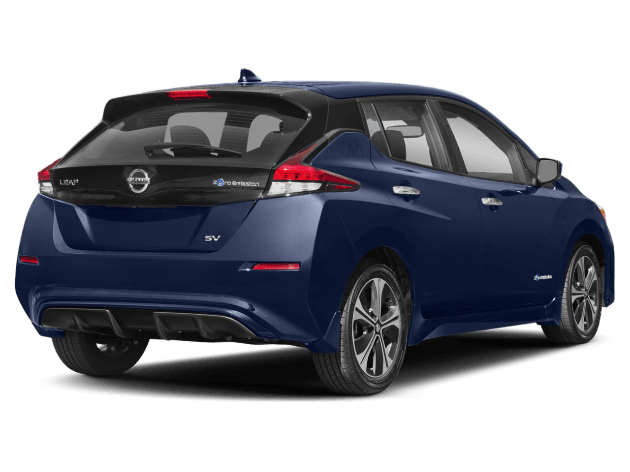 2018 Nissan LEAF SL - Rear 3/4, facing to the right