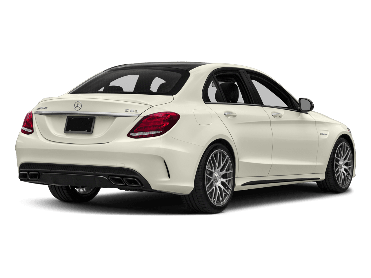 2018 Mercedes-Benz C-Class AMG C 63 - Rear 3/4, facing to the right