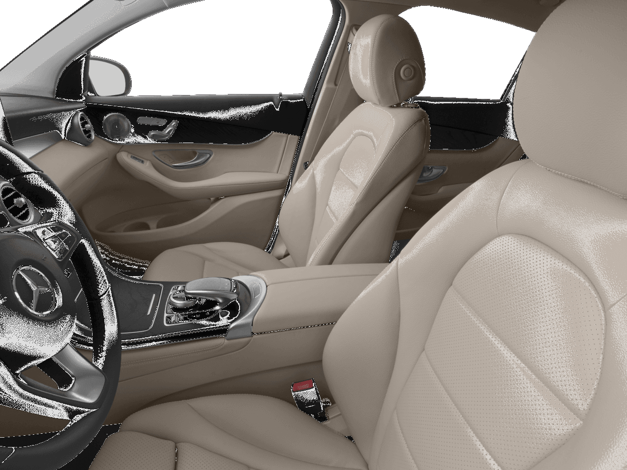 2018 Mercedes-Benz GLC GLC 300 - Interior Driver's Side with Door Open, Front Seat Feature