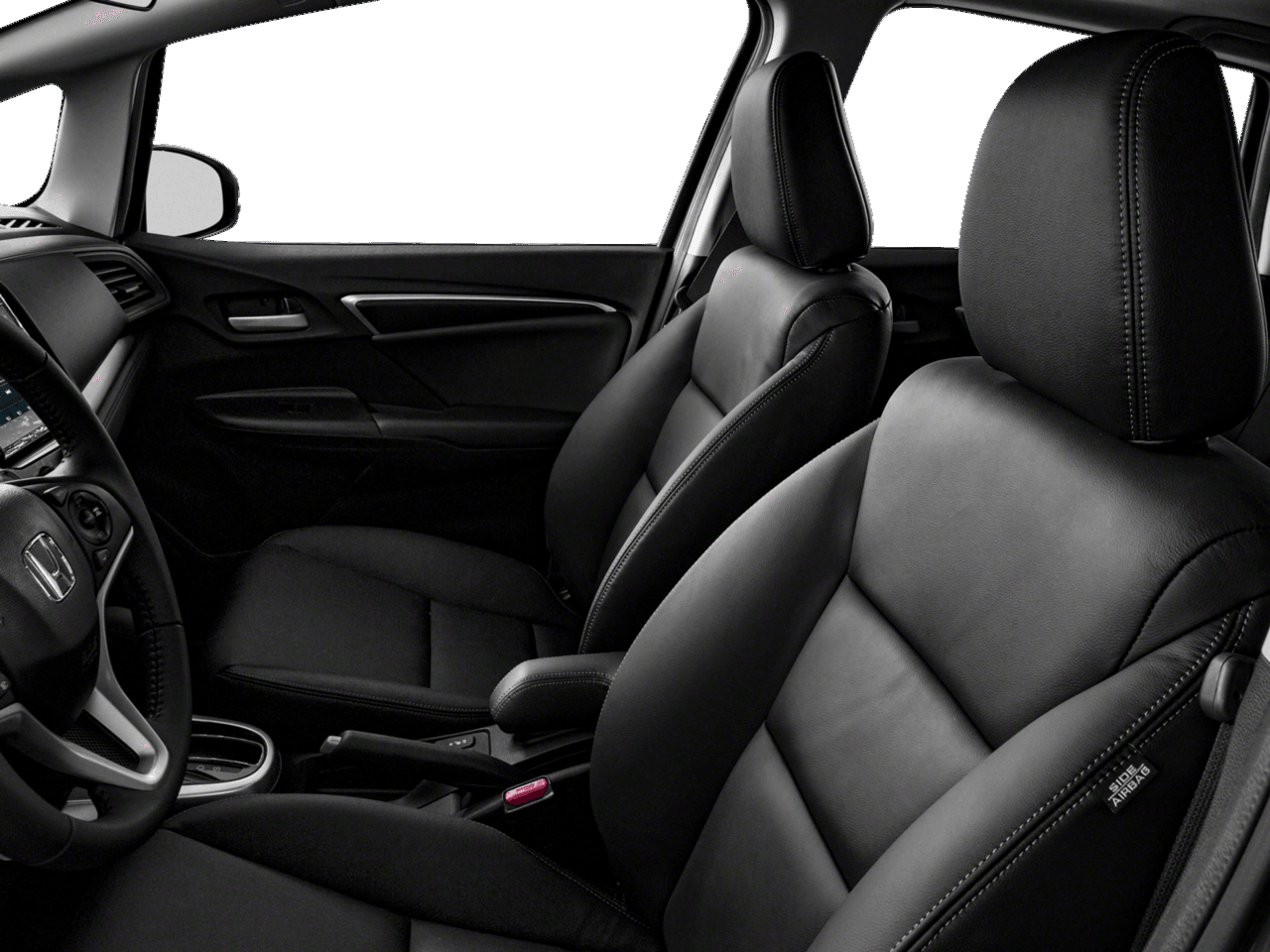 2018 Honda Fit EX-L - Interior Driver's Side with Door Open, Front Seat Feature