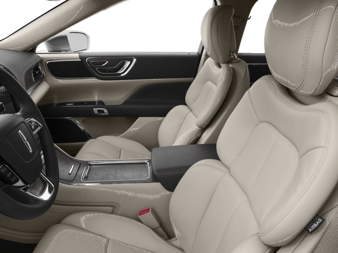 2018 Lincoln Continental Black Label - Interior Driver's Side with Door Open, Front Seat Feature