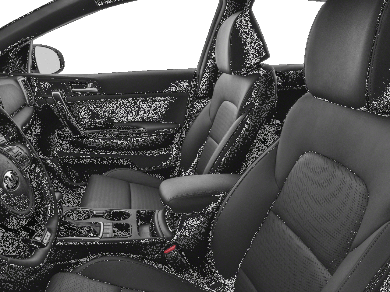 2018 Kia Sportage SX Turbo - Interior Driver's Side with Door Open, Front Seat Feature