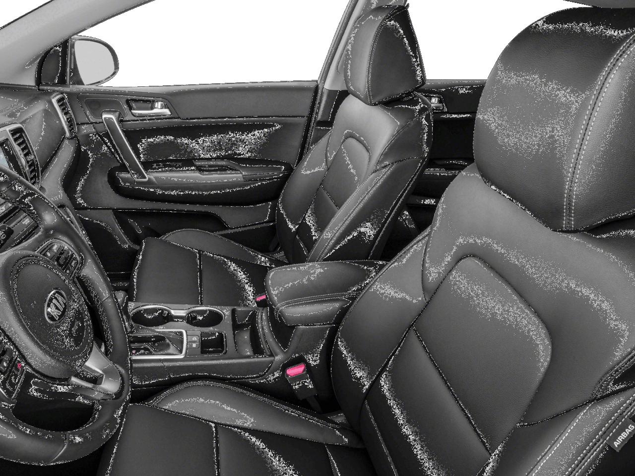 2018 Kia Sportage EX - Interior Driver's Side with Door Open, Front Seat Feature