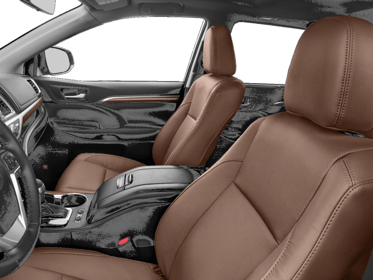 2018 Toyota Highlander Hybrid Limited Platinum - Interior Driver's Side with Door Open, Front Seat Feature