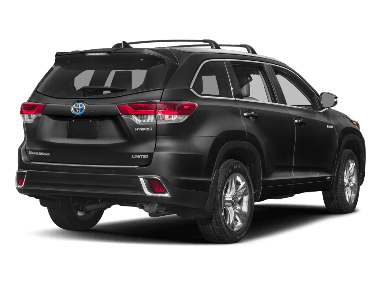 2018 Toyota Highlander Hybrid Limited Platinum - Rear 3/4, facing to the right