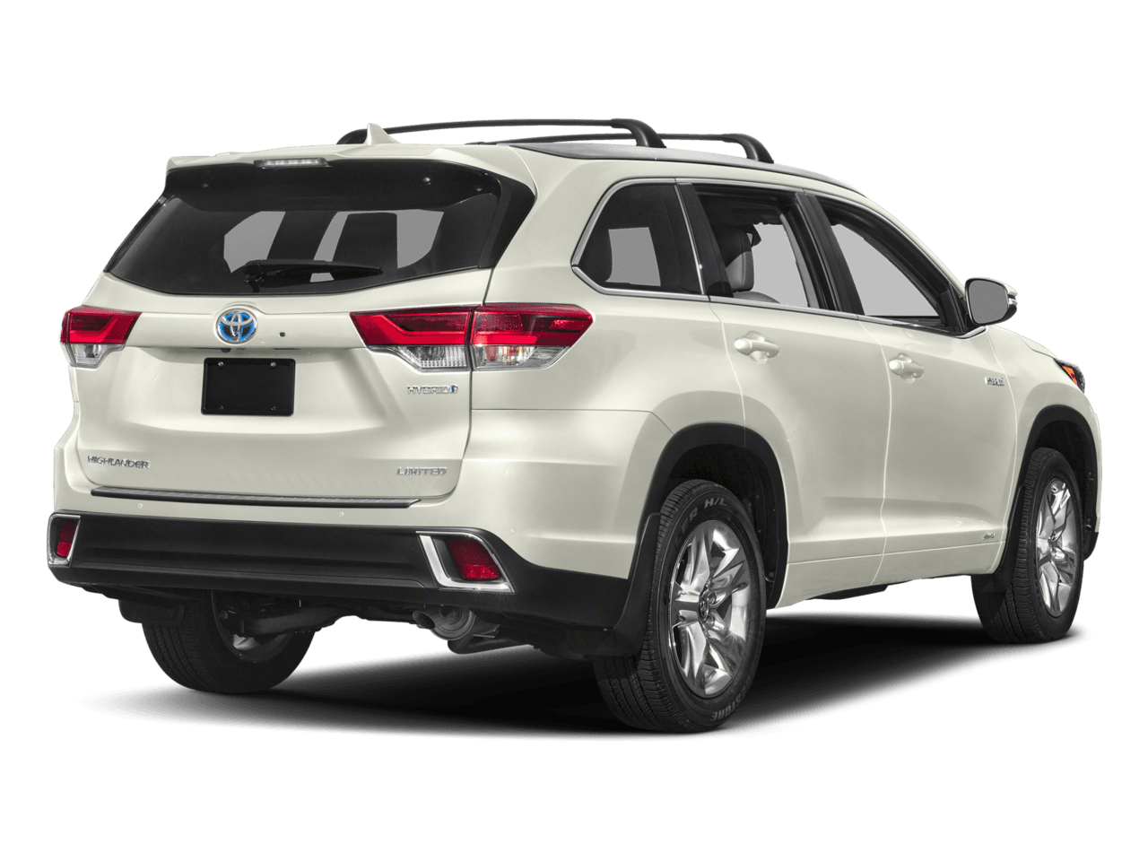 2018 Toyota Highlander Hybrid Limited Platinum - Rear 3/4, facing to the right