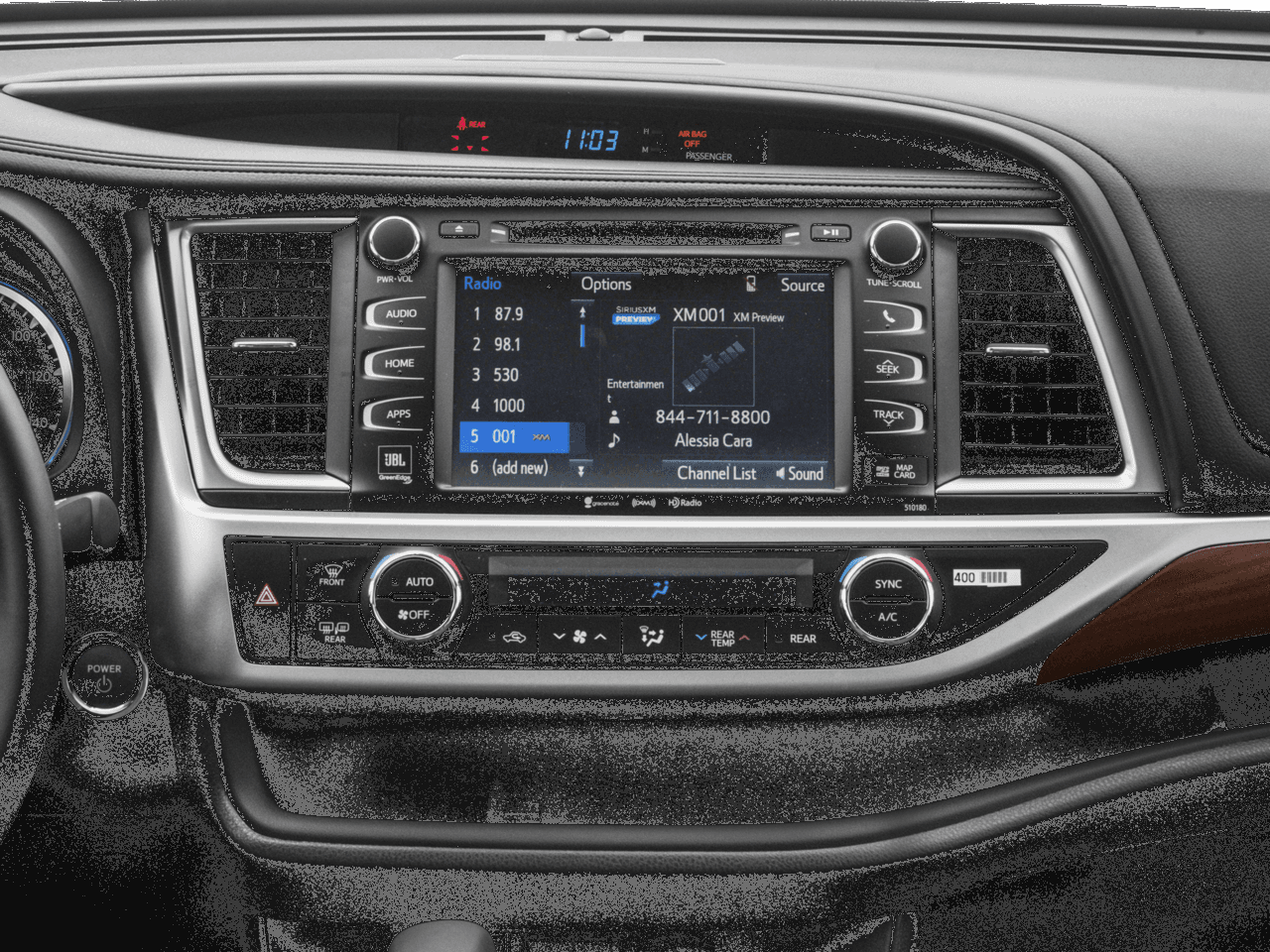 2018 Toyota Highlander Hybrid Limited Platinum - Interior Stereo System