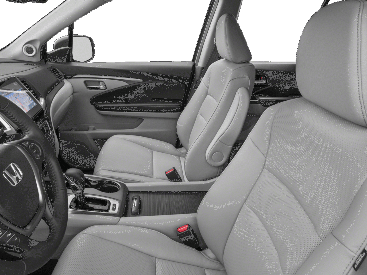 2018 Honda Ridgeline RTL-T - Interior Driver's Side with Door Open, Front Seat Feature