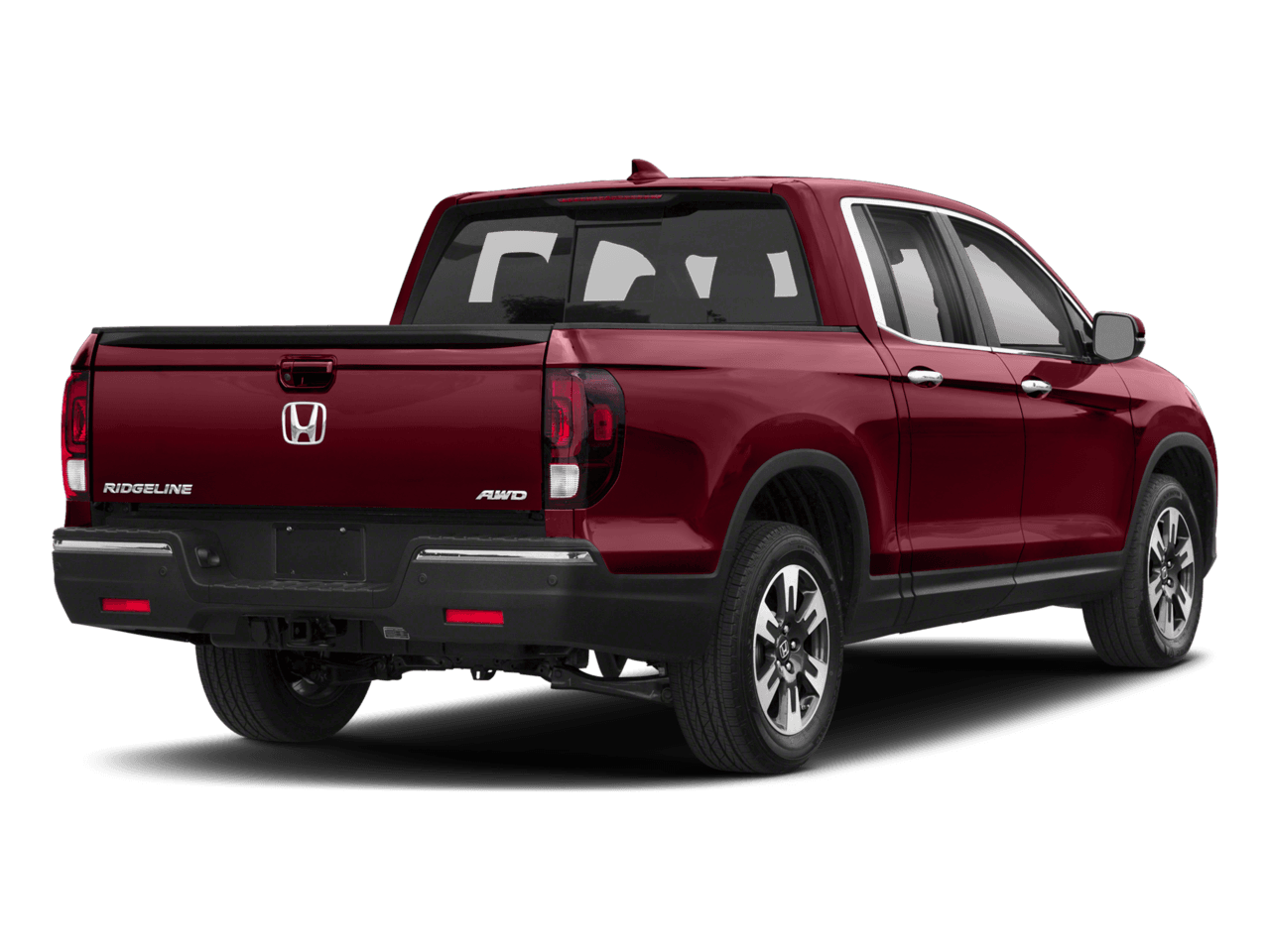 2018 Honda Ridgeline RTL-E - Rear 3/4, facing to the right