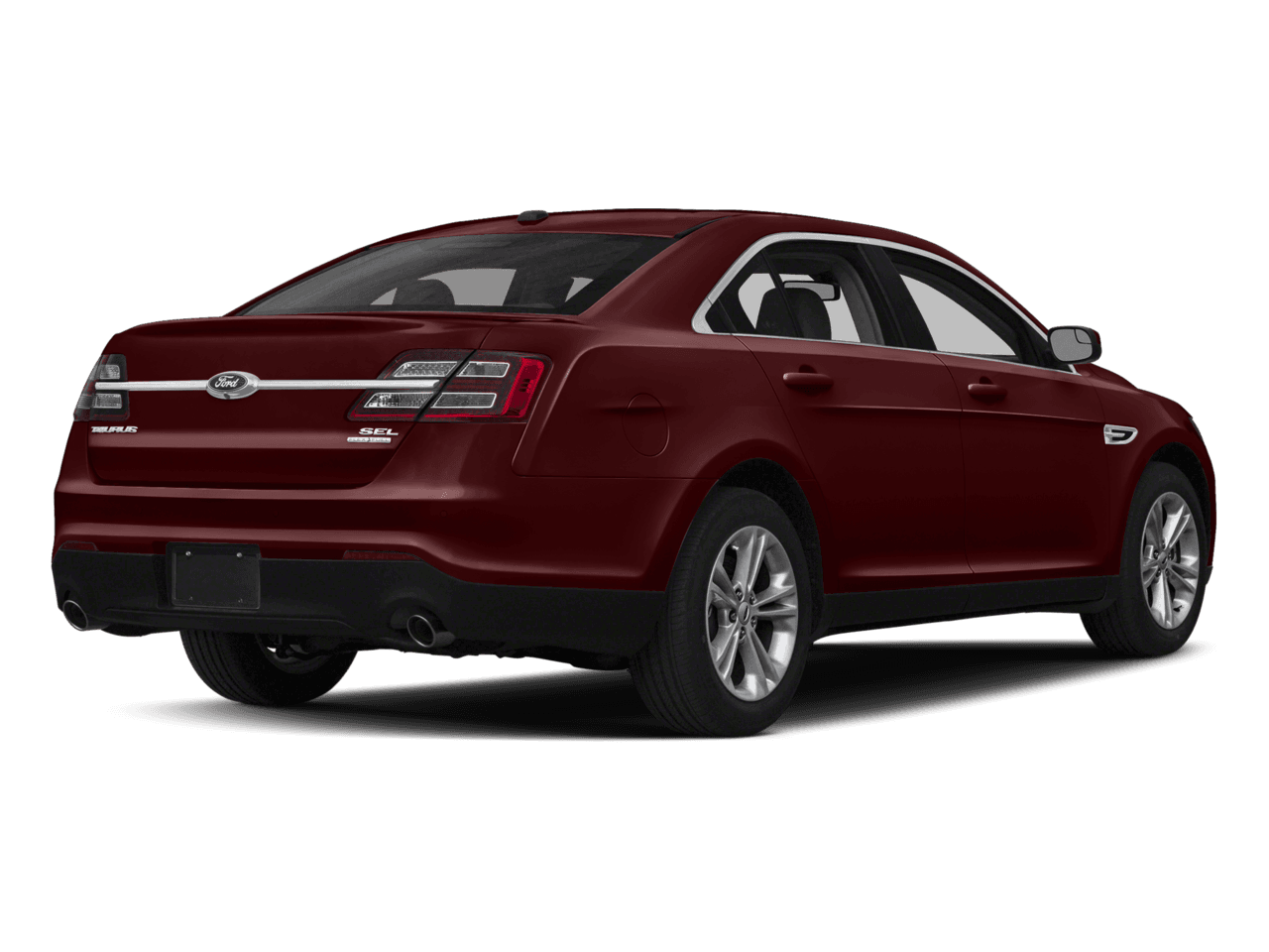 2018 Ford Taurus SEL AWD - Rear 3/4, facing to the right