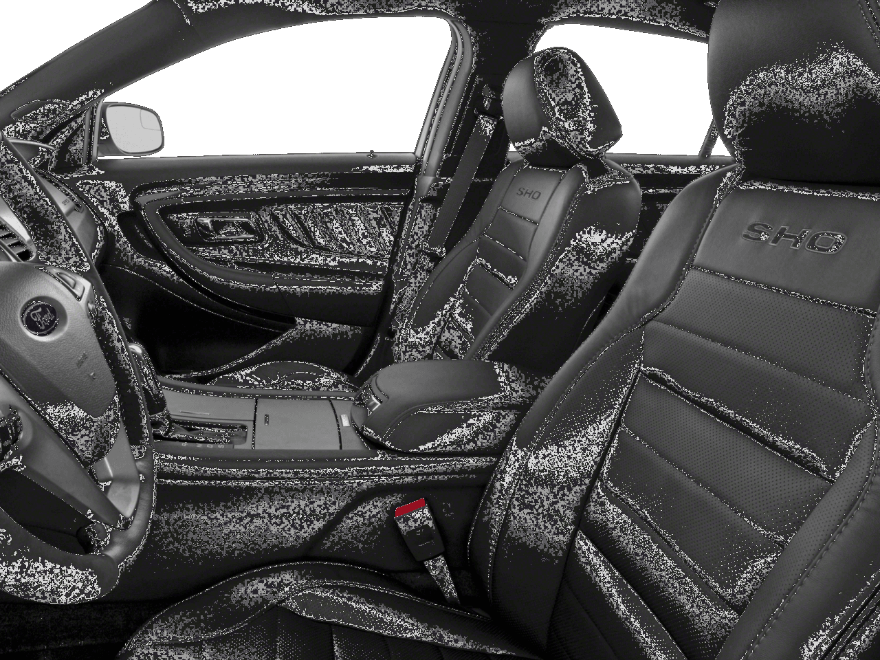 2018 Ford Taurus SHO AWD - Interior Driver's Side with Door Open, Front Seat Feature