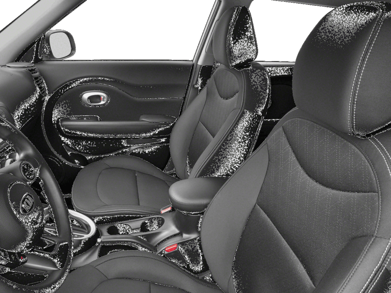 2018 Kia Soul Base - Interior Driver's Side with Door Open, Front Seat Feature