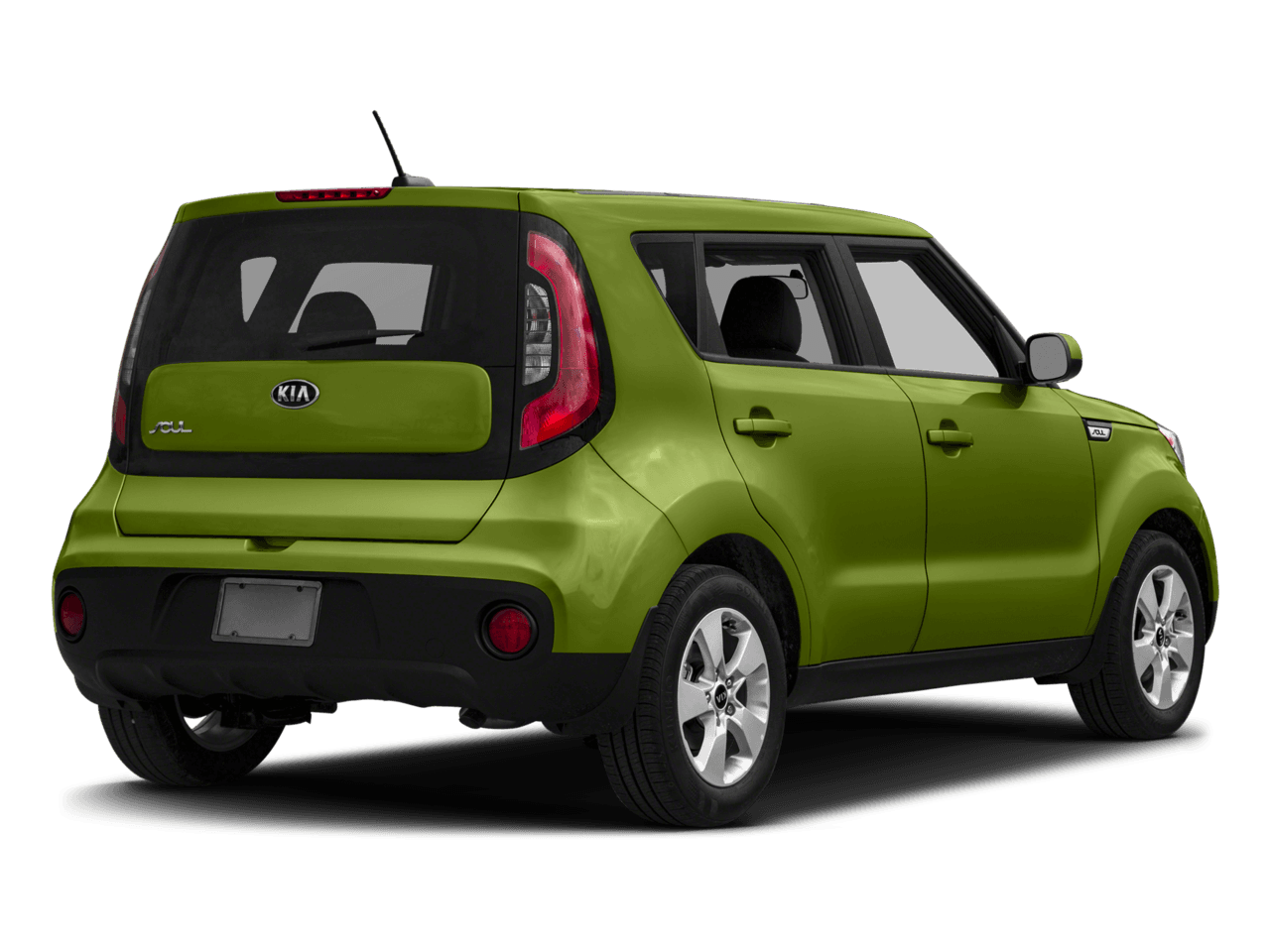 2018 Kia Soul Base - Rear 3/4, facing to the right