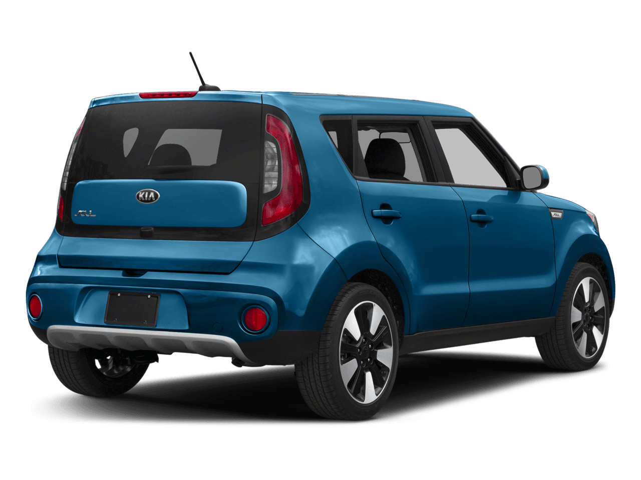 2018 Kia Soul + - Rear 3/4, facing to the right