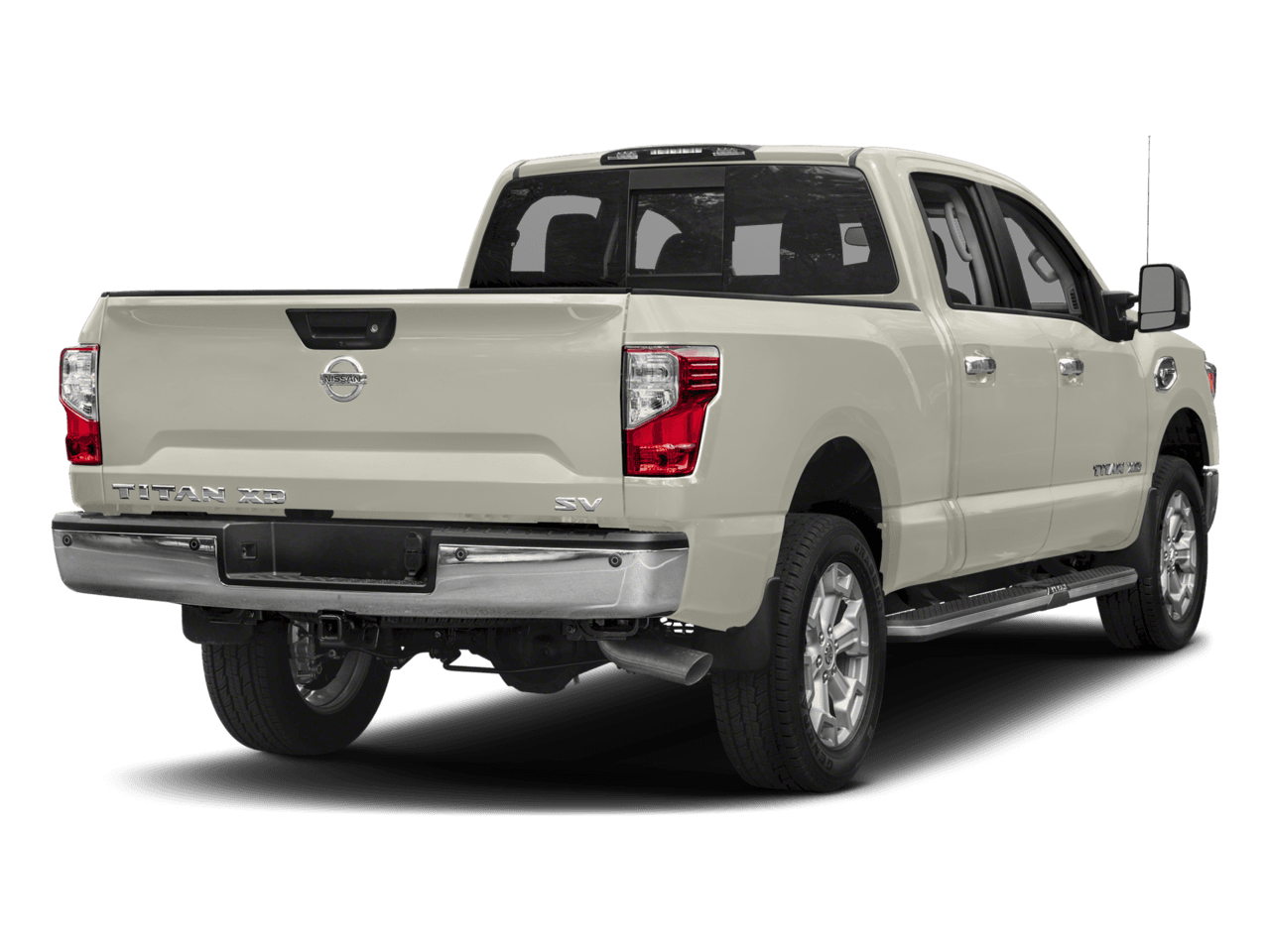 2018 Nissan Titan XD SV - Rear 3/4, facing to the right