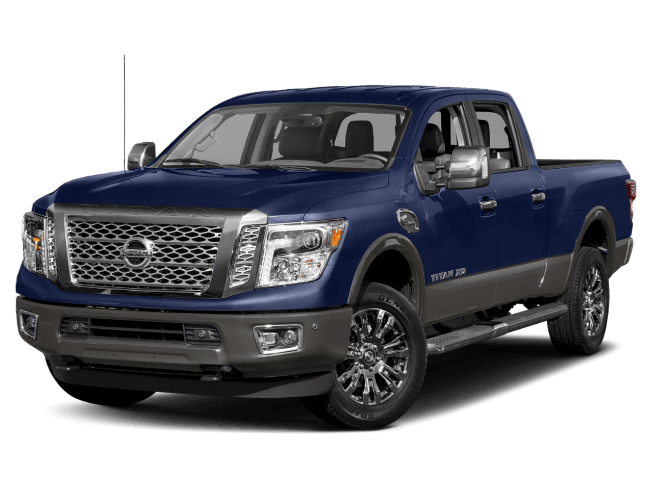 2018 Nissan Titan XD Platinum Reserve - Front 3/4, facing to the left