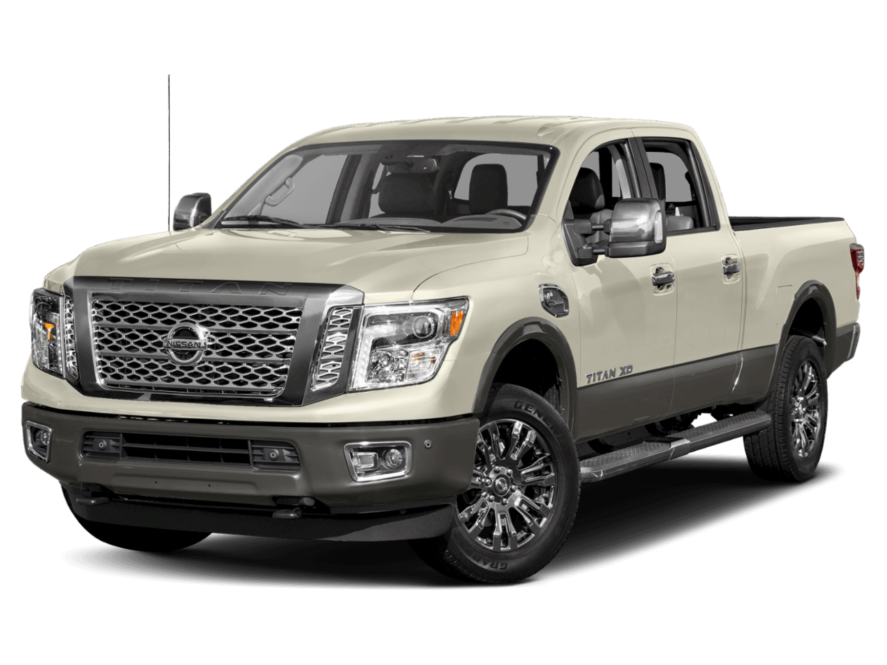 2018 Nissan Titan XD Platinum Reserve - Front 3/4, facing to the left