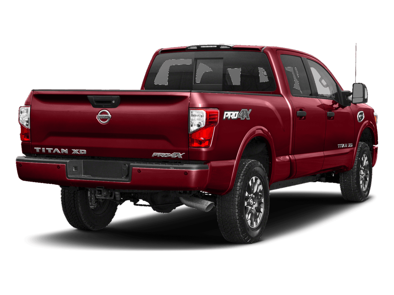 2018 Nissan Titan XD PRO-4X - Rear 3/4, facing to the right