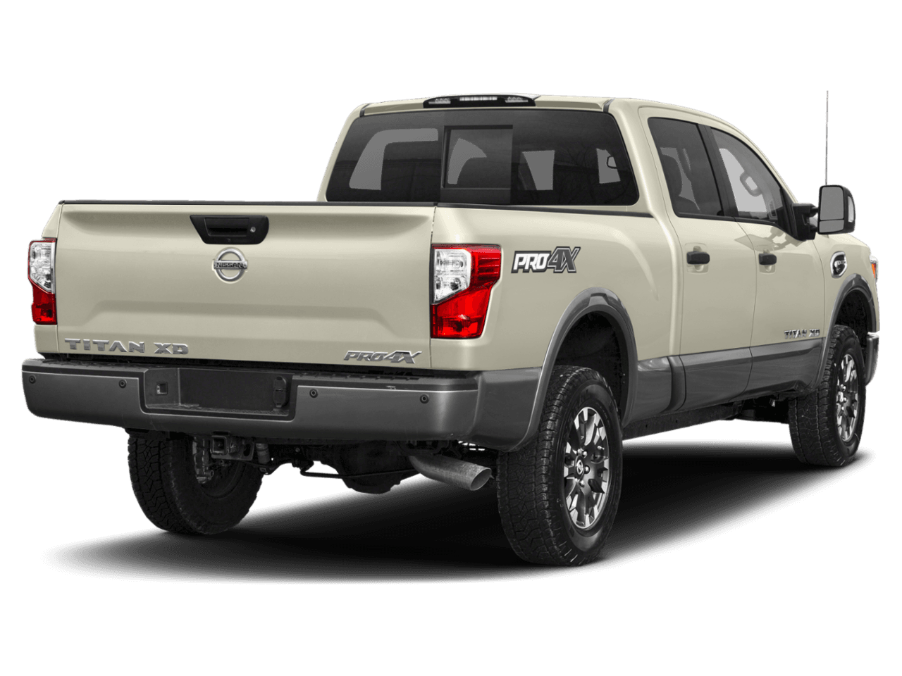 2018 Nissan Titan XD PRO-4X - Rear 3/4, facing to the right