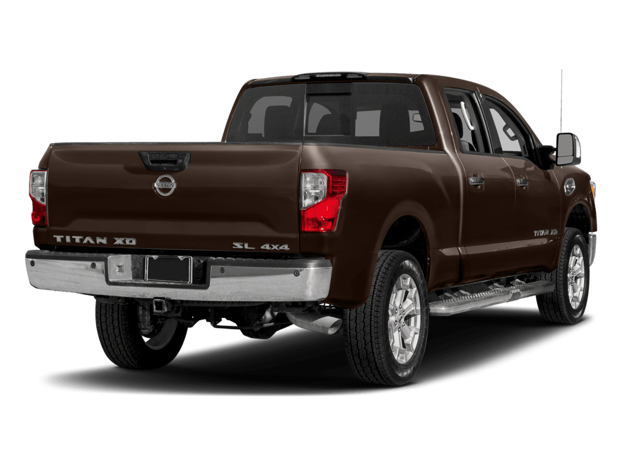 2018 Nissan Titan XD SL - Rear 3/4, facing to the right