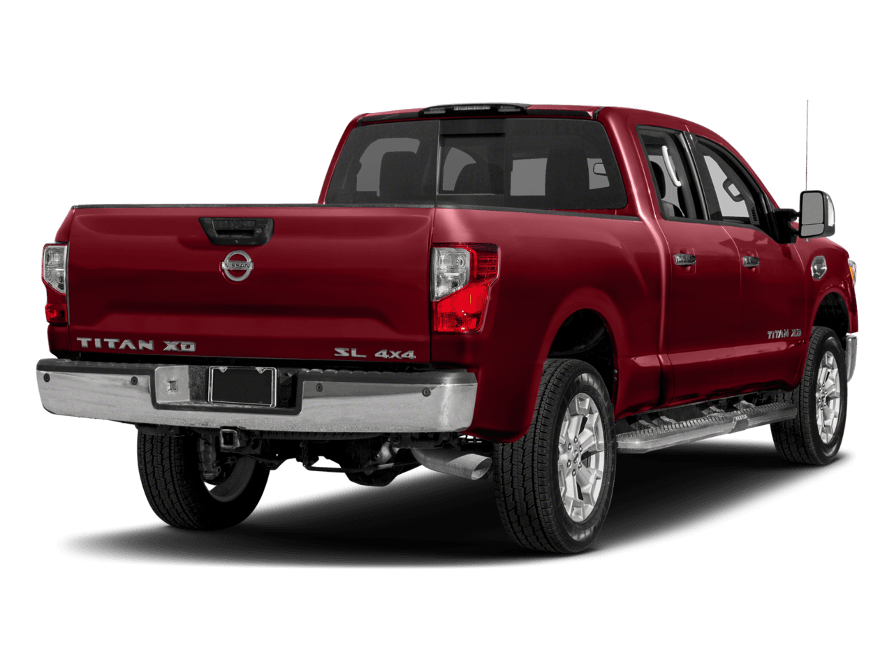 2018 Nissan Titan XD SL - Rear 3/4, facing to the right