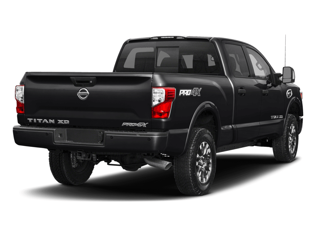 2018 Nissan Titan XD PRO-4X - Rear 3/4, facing to the right