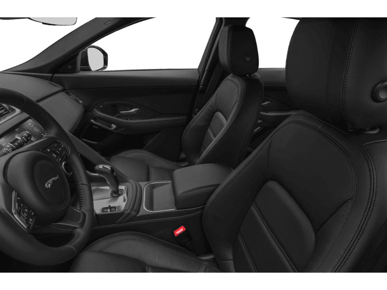 2018 Jaguar E-PACE  - Interior Driver's Side with Door Open, Front Seat Feature