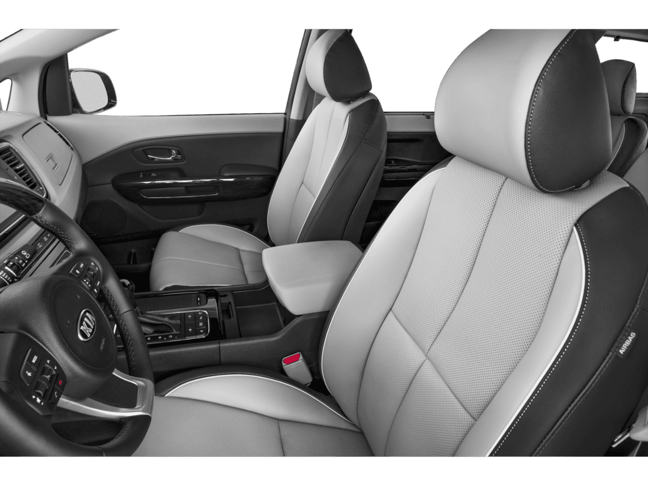 2018 Kia Sedona L - Interior Driver's Side with Door Open, Front Seat Feature