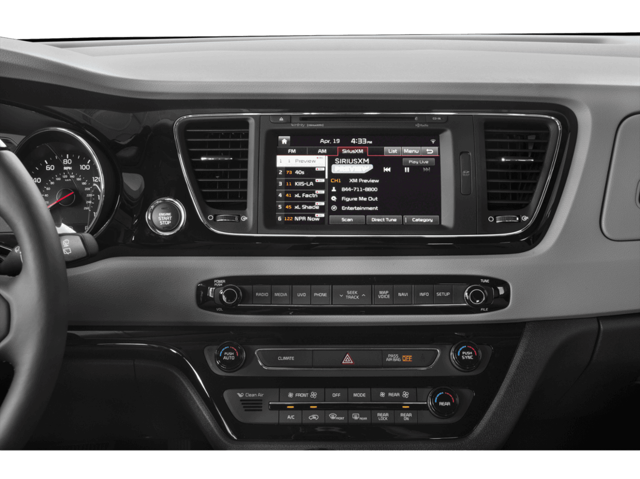 2018 Kia Sedona L - Interior Stereo System