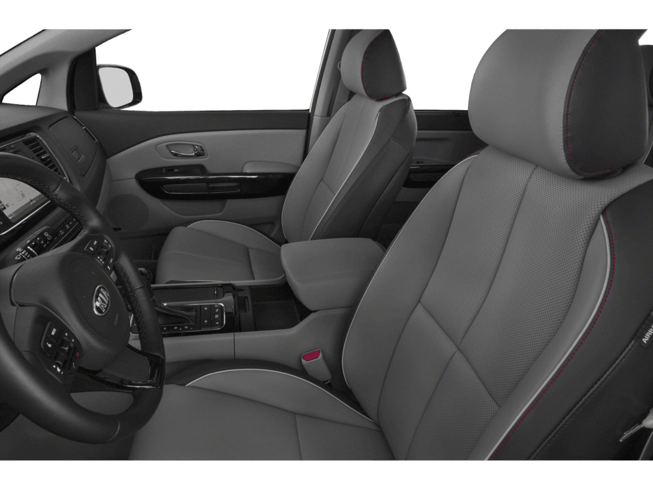 2018 Kia Sedona SX-L - Interior Driver's Side with Door Open, Front Seat Feature