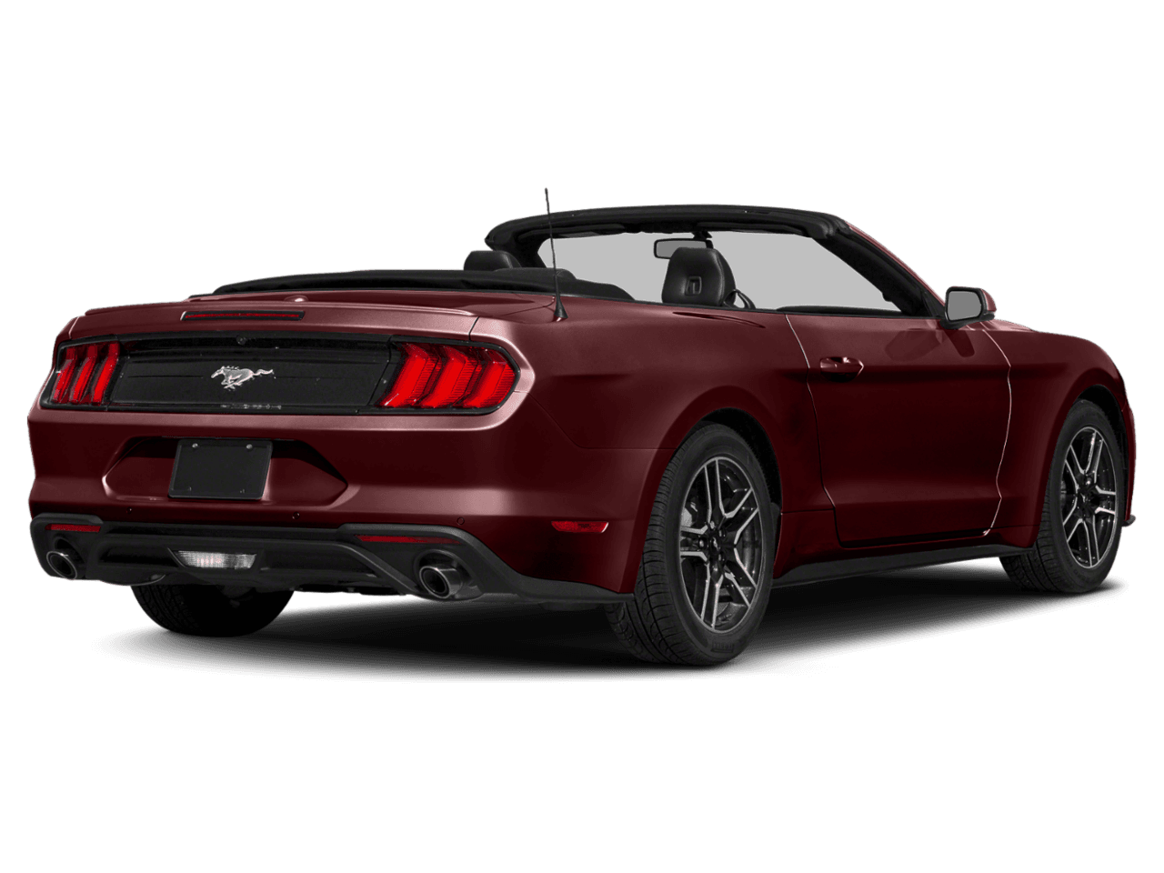 2018 Ford Mustang EcoBoost Premium Convertible - Rear 3/4, facing to the right