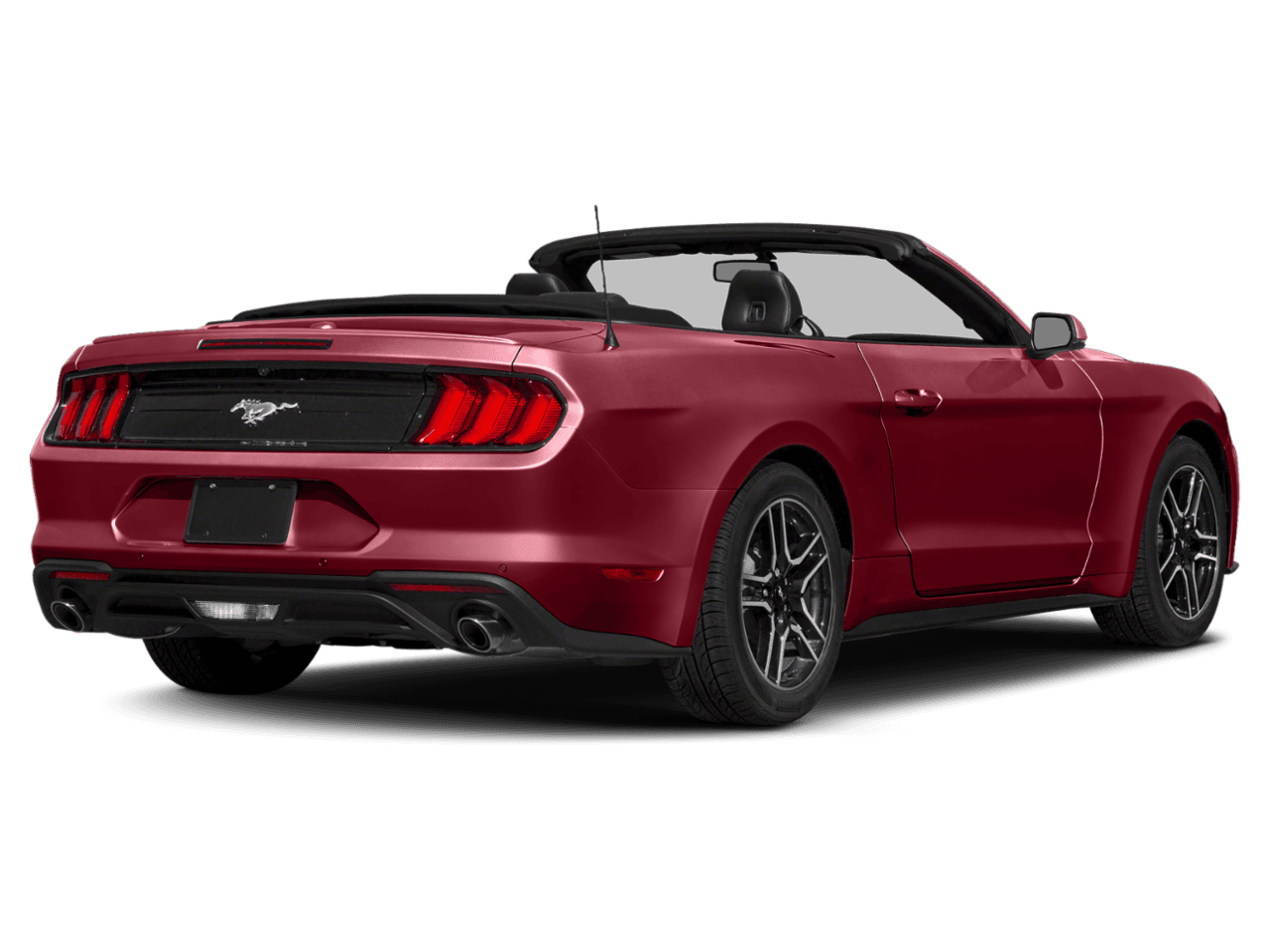 2018 Ford Mustang EcoBoost Premium Convertible - Rear 3/4, facing to the right