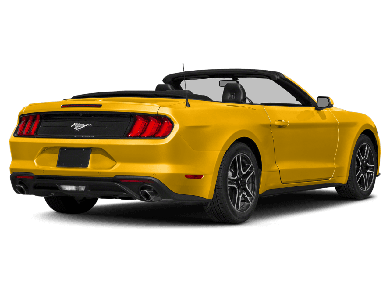 2018 Ford Mustang EcoBoost Premium Convertible - Rear 3/4, facing to the right