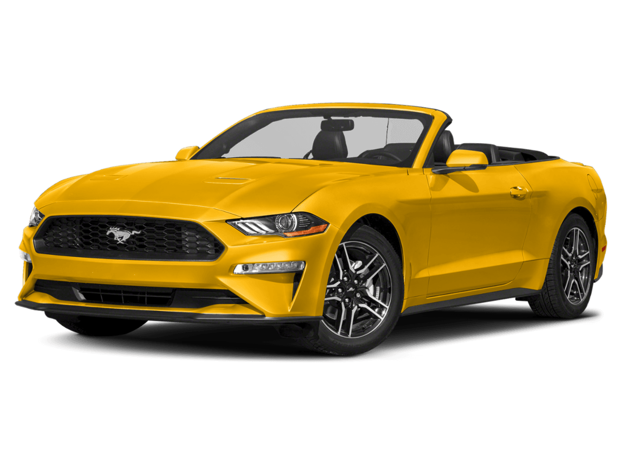 2018 Ford Mustang EcoBoost Convertible - Front 3/4, facing to the left