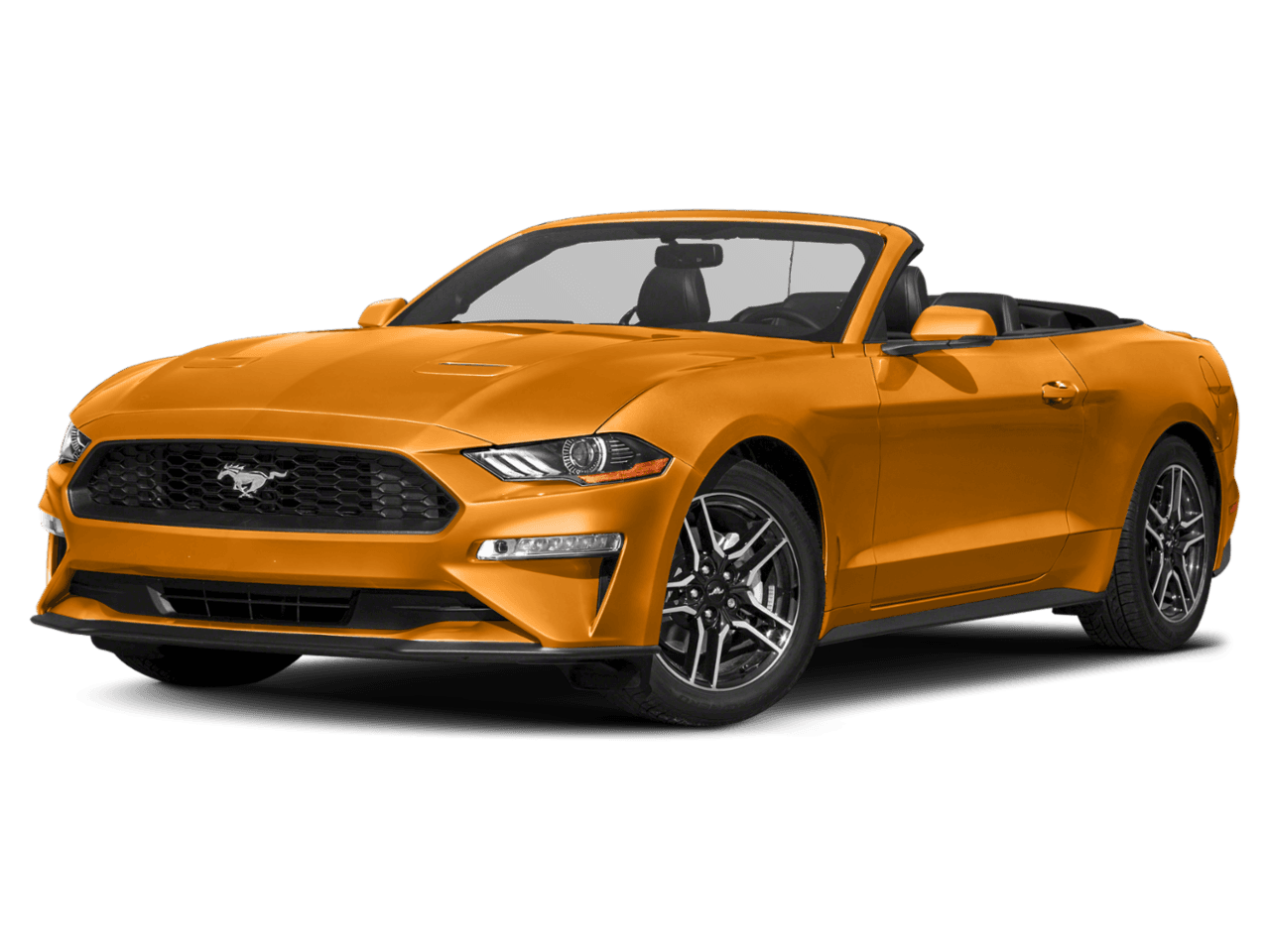 2018 Ford Mustang EcoBoost Convertible - Front 3/4, facing to the left