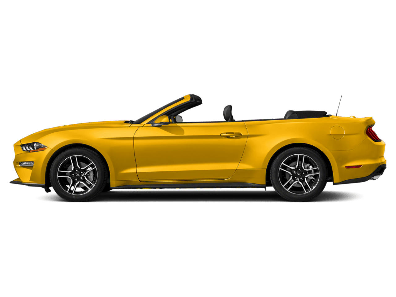 2018 Ford Mustang EcoBoost Convertible - Profile, facing to the left