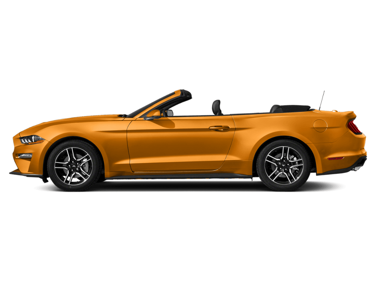 2018 Ford Mustang EcoBoost Convertible - Profile, facing to the left