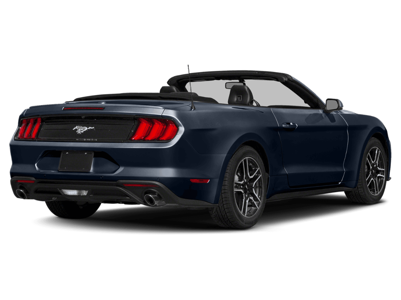 2018 Ford Mustang EcoBoost Convertible - Rear 3/4, facing to the right