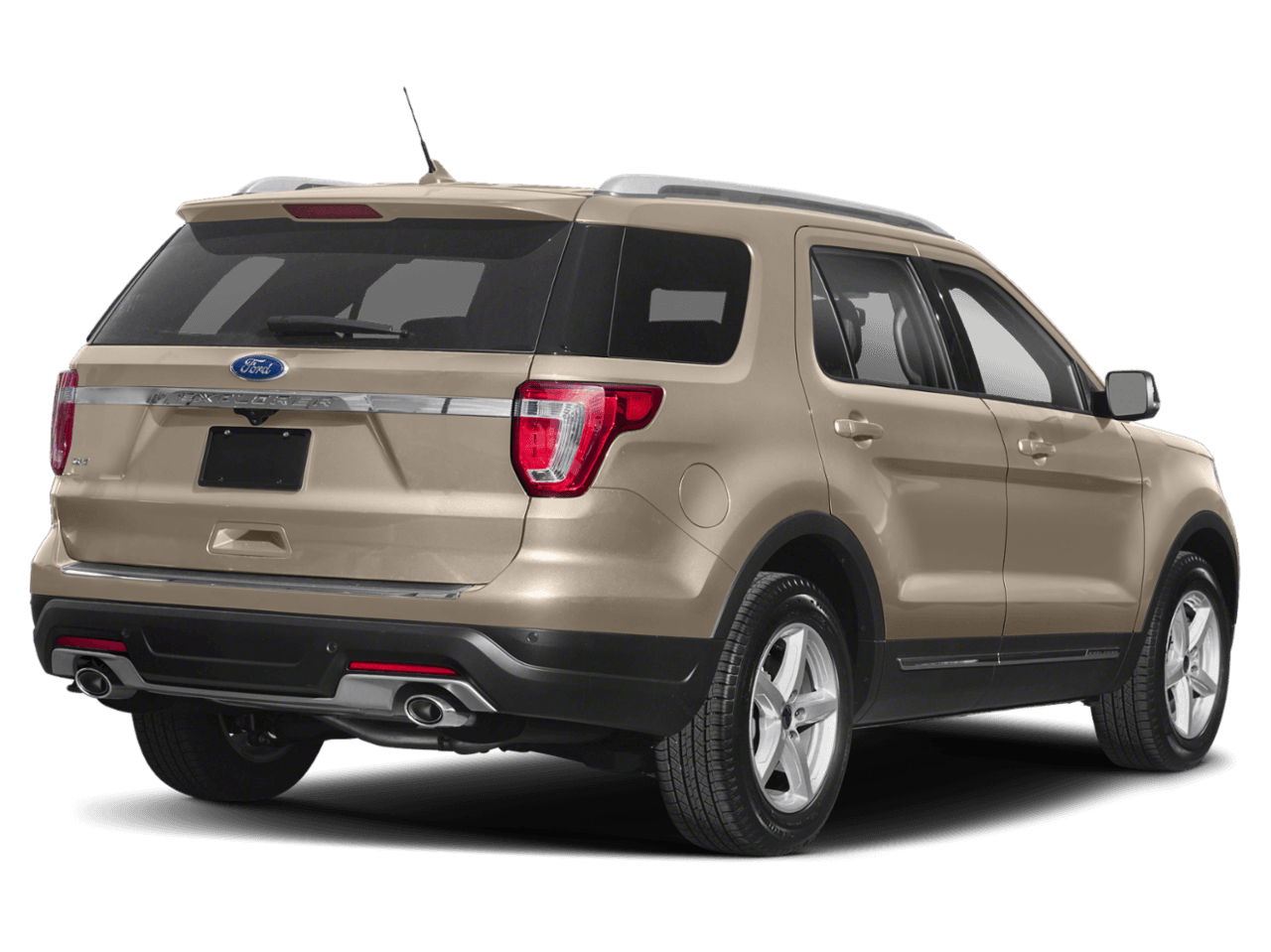 2018 Ford Explorer XLT 4WD - Rear 3/4, facing to the right