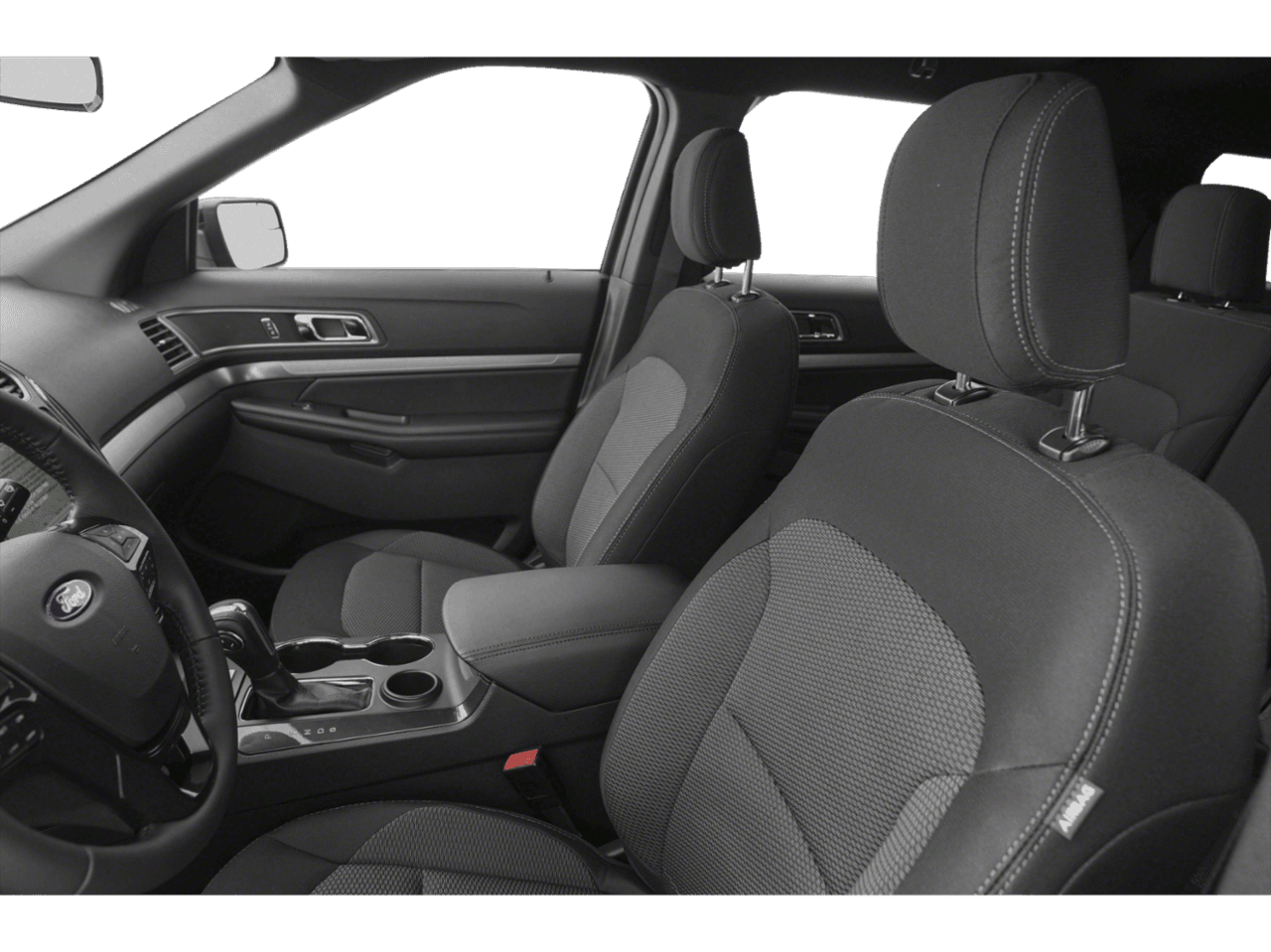 2018 Ford Explorer Sport 4WD - Interior Driver's Side with Door Open, Front Seat Feature