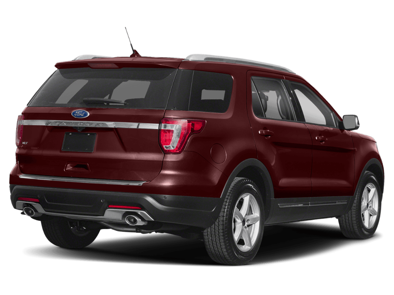 2018 Ford Explorer Platinum 4WD - Rear 3/4, facing to the right