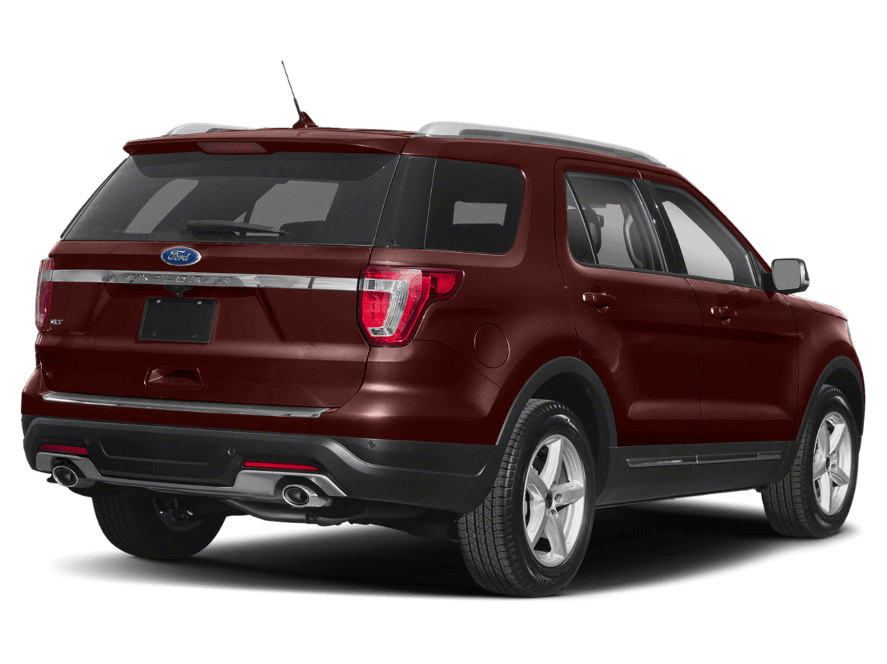 2018 Ford Explorer Platinum 4WD - Rear 3/4, facing to the right