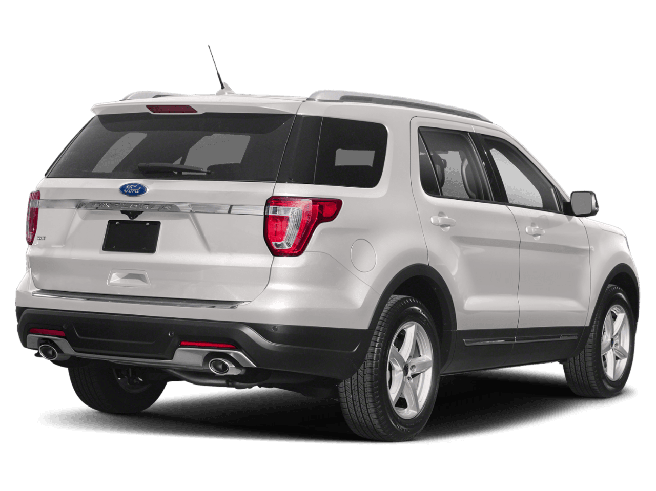 2018 Ford Explorer Platinum 4WD - Rear 3/4, facing to the right