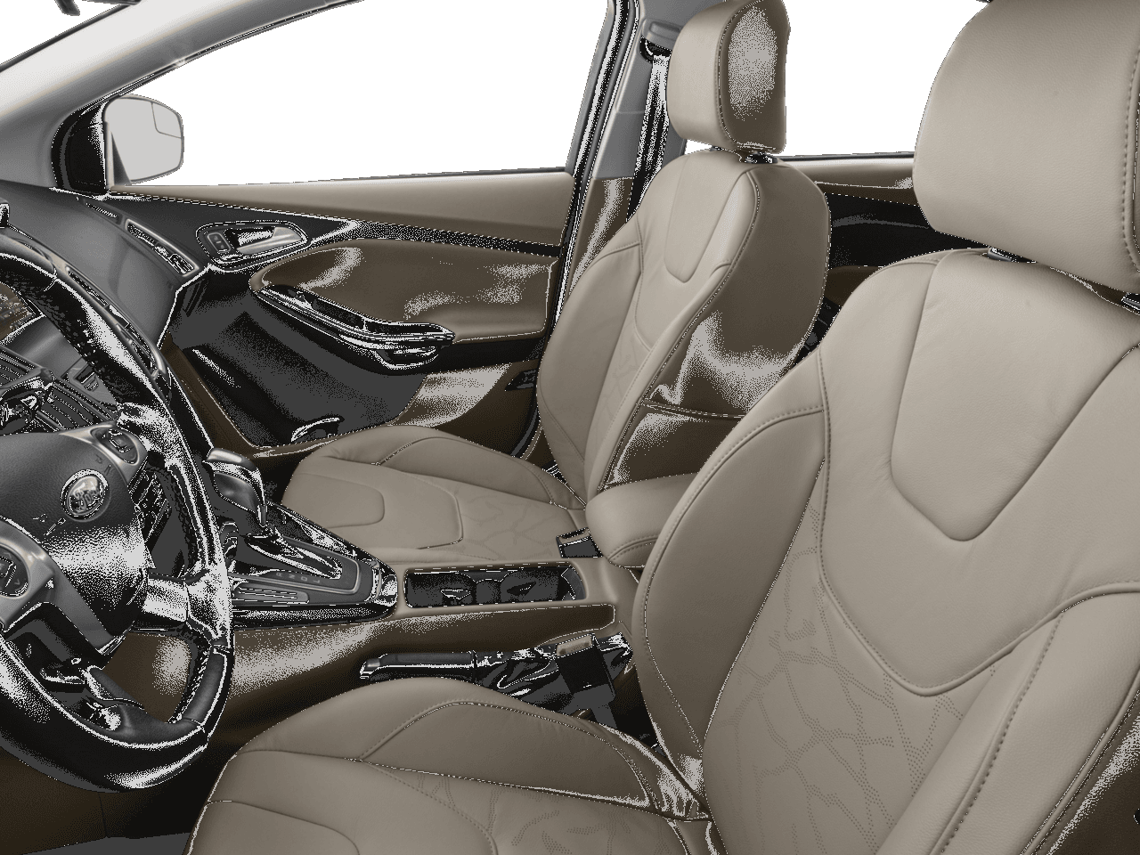 2018 Ford Focus Electric Hatch - Interior Driver's Side with Door Open, Front Seat Feature